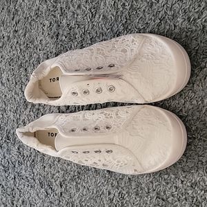 White Lace Flats Torrid, Size 9